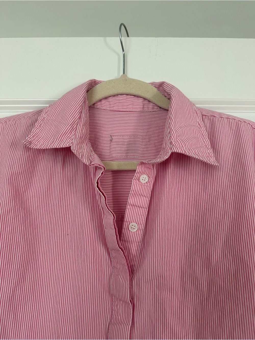 Daily Drills Pink Striped Button-Down Shirt - Picture 2 of 6